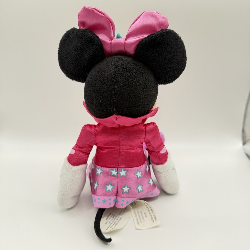 Disney Junior Minnie Mouse Pop Star Plush 10"‎ Just Play Pink Dress Purple Shoes - Picture 3 of 12